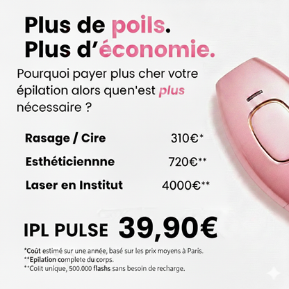 IPL Pulse • Pack Épilation : Exfoliant, Épilation Définitive & Hydratation