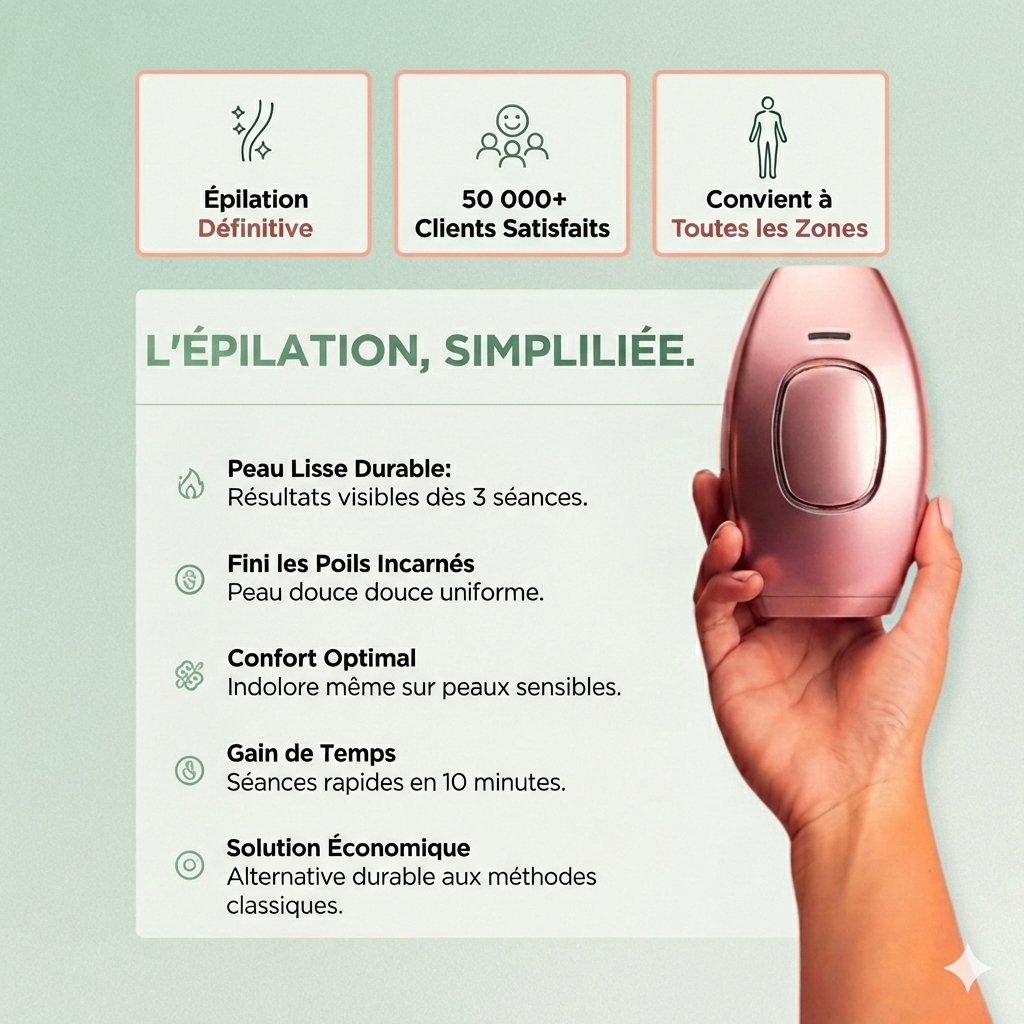 IPL Pulse • Pack Épilation : Exfoliant, Épilation Définitive & Hydratation