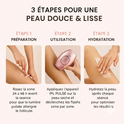 IPL Pulse • Pack Épilation : Exfoliant, Épilation Définitive & Hydratation